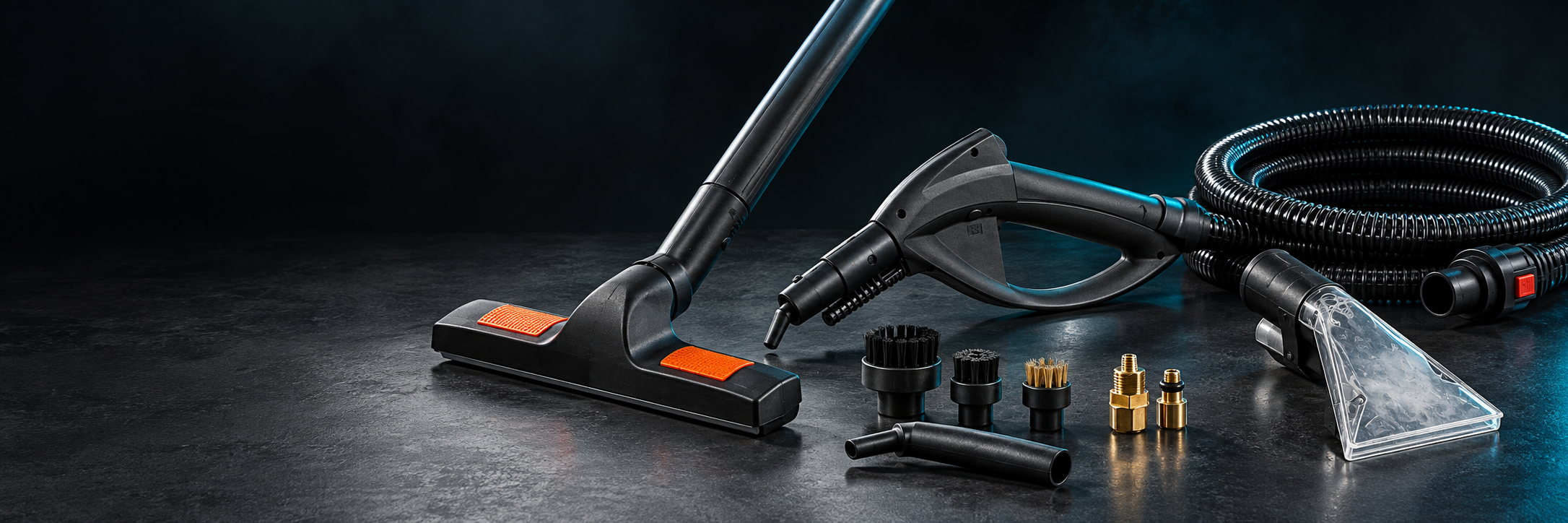 Pro Steam floor tools, brushes, hoses and cleaning accessories